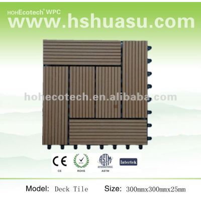 eco-friendly wood plastic composite tile wpc floor tile