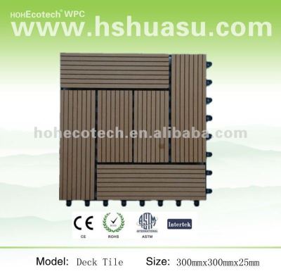 eco-friendly wood plastic composite tile wpc floor tile