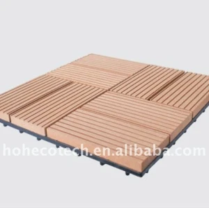 Usine directement ! Tuile en bois en plastique extérieure populaire de wpc de decking Decking en bois/en bambou