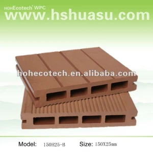 Weather resistant wpc composite patio deck/ decking/ terrace flooring 150*25mm