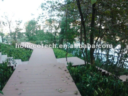 Decking composé en plastique en bois de tuile de decking de plancher en bois élégant de nature/bois de construction en bois composé wpc de plancher