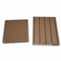 耐候性を施しなさい防水WPCのDeckingかフロアーリングのwpcのプラスチックフロアーリング(セリウム、ROHS、ASTM、ISO9001、ISO14001、Intertek)に