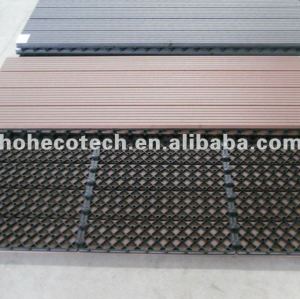 Wood plastic composite WPC floor tiles