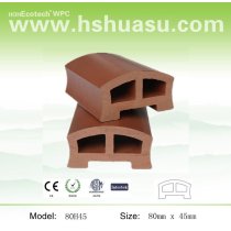 Environmental friendly wpc composite handrails cedar-80x45mm