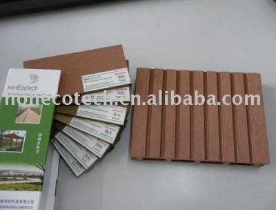WPC composite timber decking(ISO9001,ISO14001,ROHS,CE approved)