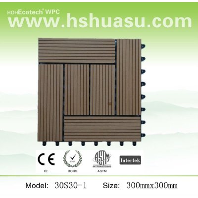 Wood-Plastic Composite DIY Tiles