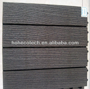 HOHEcotech Brand Ecological WPC Tiles Dark Grey Color