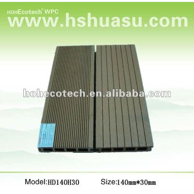 Promotion! Recycled water-proof wpc hollow outdoor flooring (CE RoHS ISO9001 ISO14001)