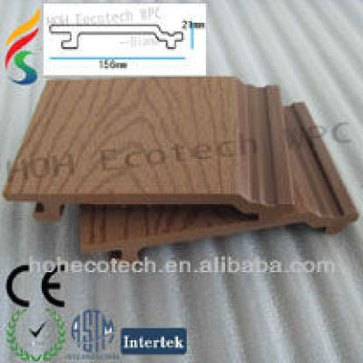 plastic wood outdoor decorative wall cladding/weather board