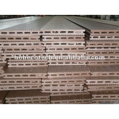 Wood Fiber + HDPE WPC Composite hollow decking