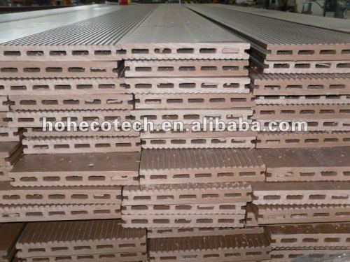 Wood Fiber + HDPE WPC Composite hollow decking