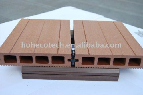 質の保証の滑らかなか紙やすりで磨く効果の木プラスチック合成物WPCの床板のDECKING板