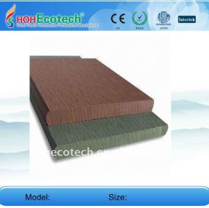 Wpc bois plastique composite decking 90*10mm/plancher en carton ( ce, rohscertificat, astm., iso9001, iso14001, intertek ) wpc platelage