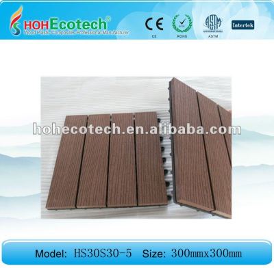 Embossing surface WPC composite DIY tile/flooring tiles