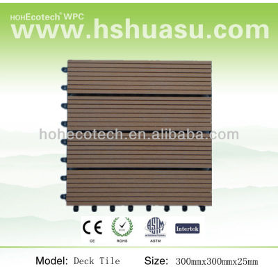 wood plastic composite tile