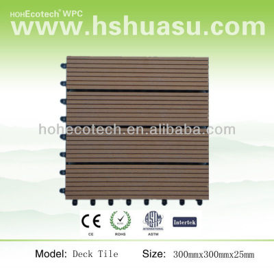 wood plastic composite tile