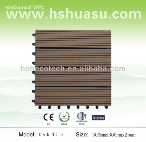 wood plastic composite tile
