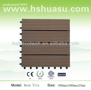 wood plastic composite tile