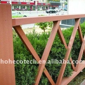 Garten Decking deckt das WPC Zusammensetzungfechten/Geländer mit Ziegeln