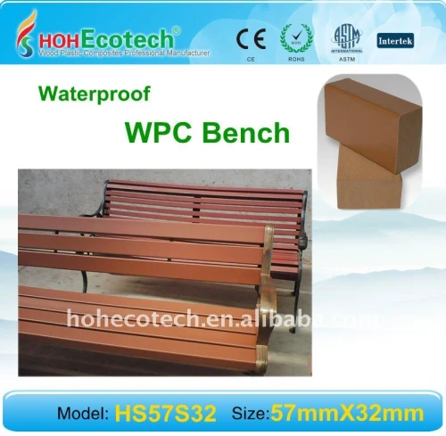 compositi legno plastica panca di legno naturale alla ricerca e si sentono esterno wpc banco