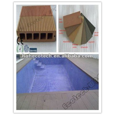 Swimming pool decking tile wpc material