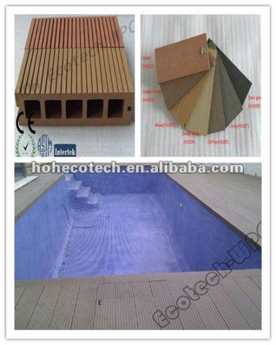 Swimming pool decking tile wpc material