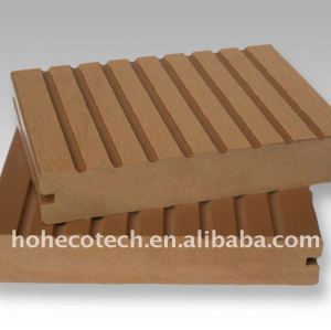 安定した溝があるwpcのdecking板木製のプラスチック合成のdeckingか床板