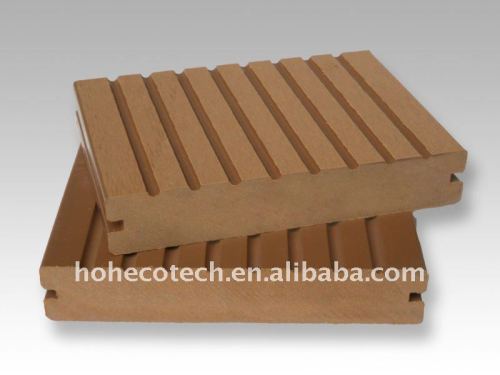 安定した溝があるwpcのdecking板木製のプラスチック合成のdeckingか床板
