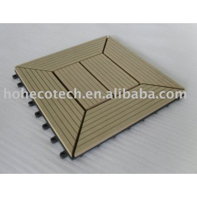 wood plastic composite decking/floor tile-easy installation