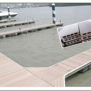 Wood Plastic Composite WPC pontoon decking /floating pontoon/wpc dock