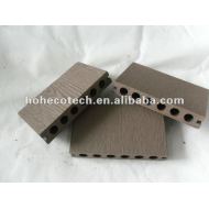 浮彫りになる表面HOH Ecotech 138X23の円形の穴WPCの木製のプラスチック合成のdeckingか床タイル