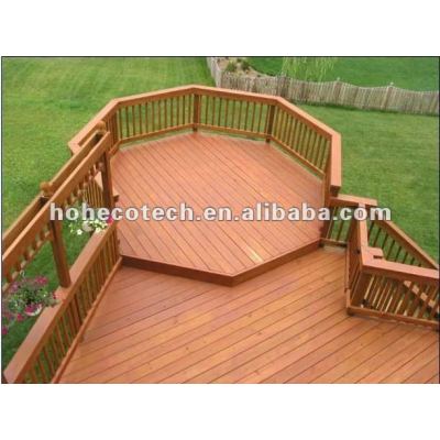 Popular cases!!! wood plastic composite(wpc) flooring projects