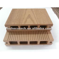 歓迎された溝があるフロアーリングのwpcのdecking 135x25mmの溝形はWPCの合成物のdeckingに乗る