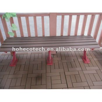 Plastic wood park bench (HDPE and cast aluminum)