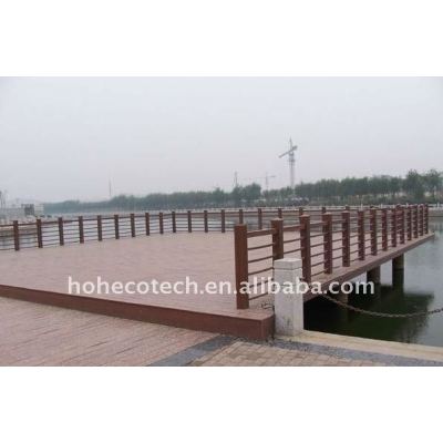 Engineered flooring outdoor WPC wood plastic composite decking/flooring (CE, ROHS, ASTM, ISO 9001, ISO 14001,Intertek)