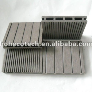 Wpc legno decking composito di plastica/pavimentazione 100x17mm ( ce, rohs, astm, iso 9001, iso 14001, intertek ) wpc decking composito