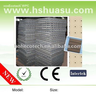 ecotech composite WPC interlocking decking tiles edges