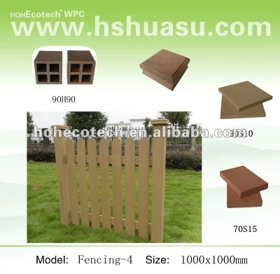 Outdoor WPC fencing /garden border fence/artificial garden fence decoration
