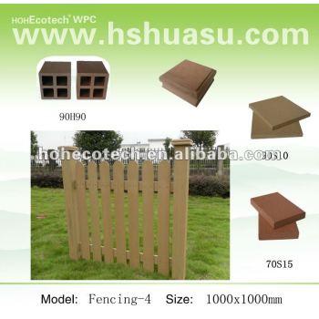 Outdoor WPC fencing /garden border fence/artificial garden fence decoration