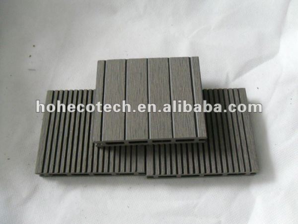 17mm wpc legno decking composito di plastica/pavimentazione 100x17mm ( ce, rohs, astm, iso 9001, iso 14001, intertek ) wpc decking composito