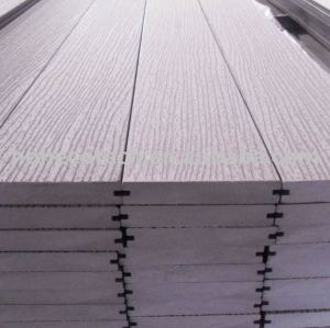 SOlid wpc decking FLOOR outdoor flooring board Embossing WPC material