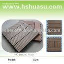 decking/carrelage composé en plastique en bois respectueux de l'environnement/tuile diy