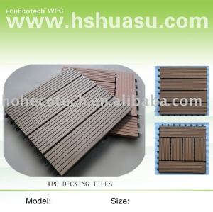 eco-friendly wood plastic composite decking/floor tile/diy tile