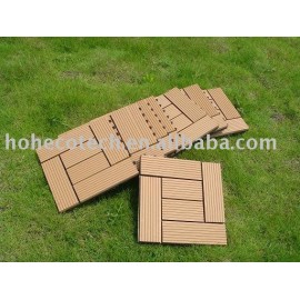 installation tuile-facile composée en plastique du bois de decking/plancher
