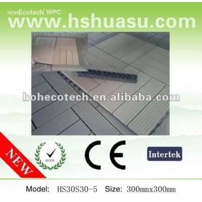 Easy install Wood Plastic composite wpc sauna board /DIY tiles /bathroom plastic floor tile for garden edge/balcony/courtyard