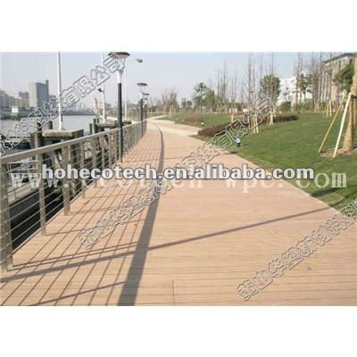 Moist resident waterproof outdoor flooring,ECO WPC decking Outdoor decorative WPC decking