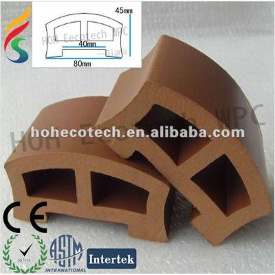 Hot sell !Water proof (Wood plastic composite) wpc handrail for outdoor steps/garden handrail/stair handrail