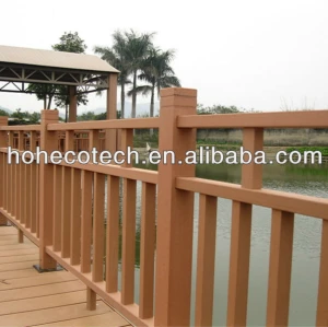 Wood plastic composite rails, railings in balcony wood
