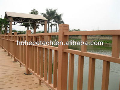 Wood plastic composite rails, railings in balcony wood