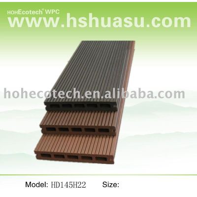 Recycled hollow WPC flooring